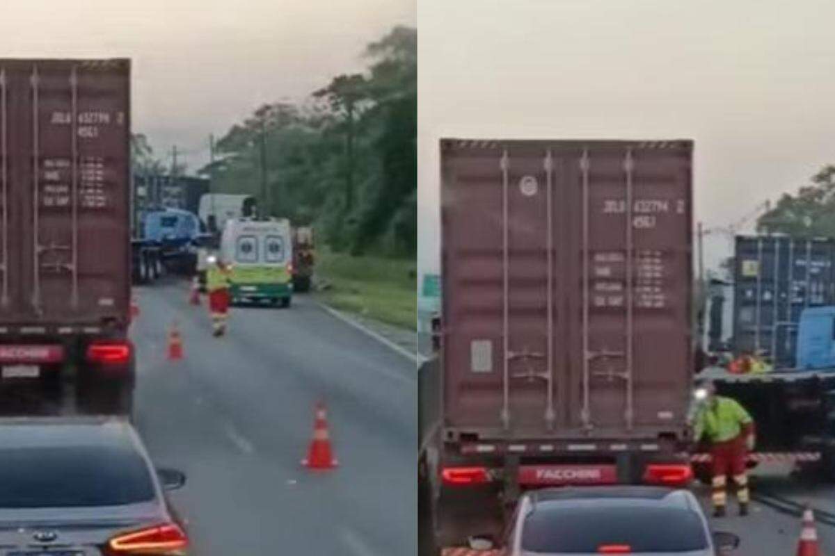 Acidente ocorreu na manhã deste sábado (21) e não deixou feridos