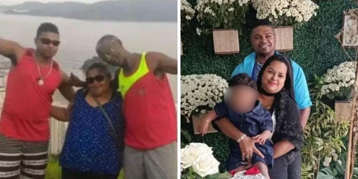 Adeildo Tenório da Silva, Francisca Paulina Tenório da Silva e Eduardo Costa e Silva (à esquerda) e Jaquiceli  Barreto Novais Silva (à direita) morreram em acidente grave no PE