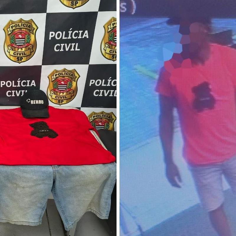 Homem é suspeito de roubar várias farmácias em Peruíbe e foi preso dentro da sua casa, onde confessou os crimes