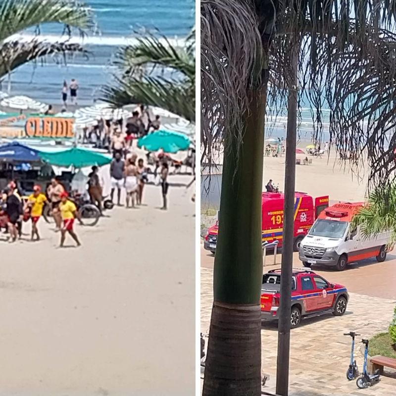 Homens foram resgatados pelo GBMar, levados para a UPA, porém não resistiram