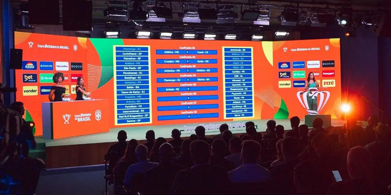 Sorteio na sede da CBF definiu os confrontos da quinta fase da Copa do Brasil