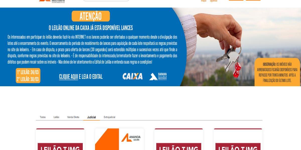 Leilões ocorre nesta  terça-feira e no dia 30 de março