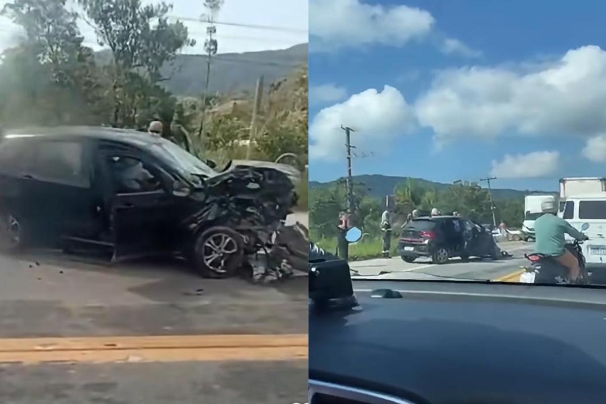 Colisão frontal mobilizou equipes de resgate e provocou operação reversível na rodovia