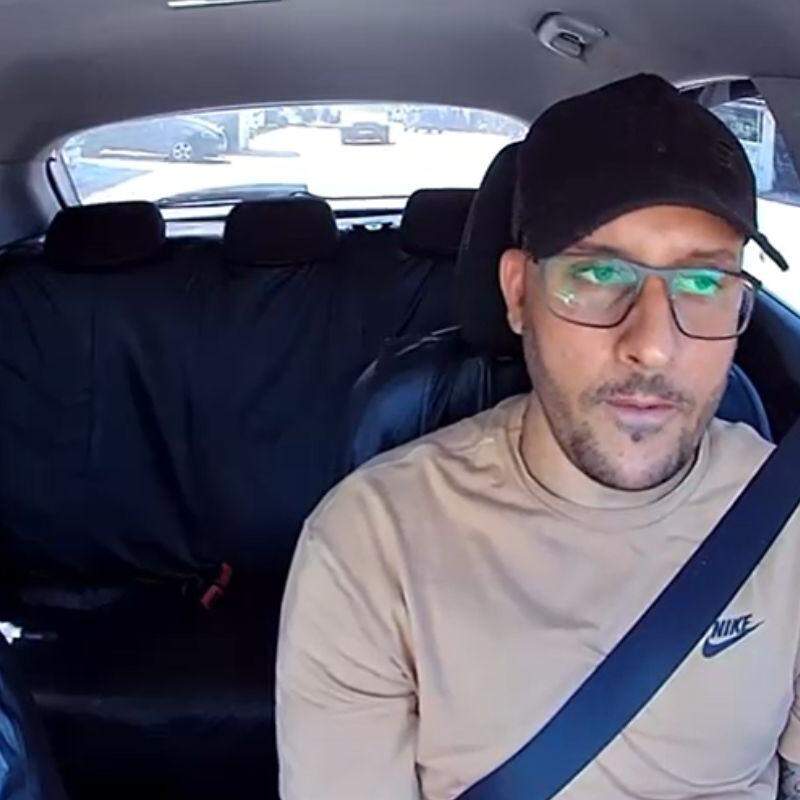 O motorista Alif Vinícius disse que situações como essa são comuns no dia a dia