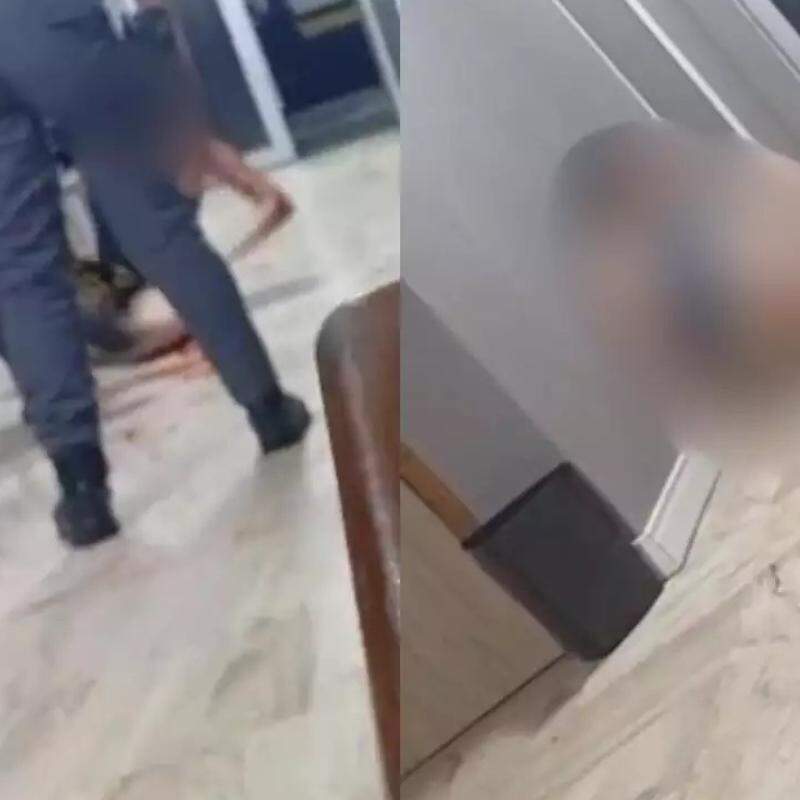 Caso foi registrado em vídeo e é investigado pela corporação; policial foi afastado