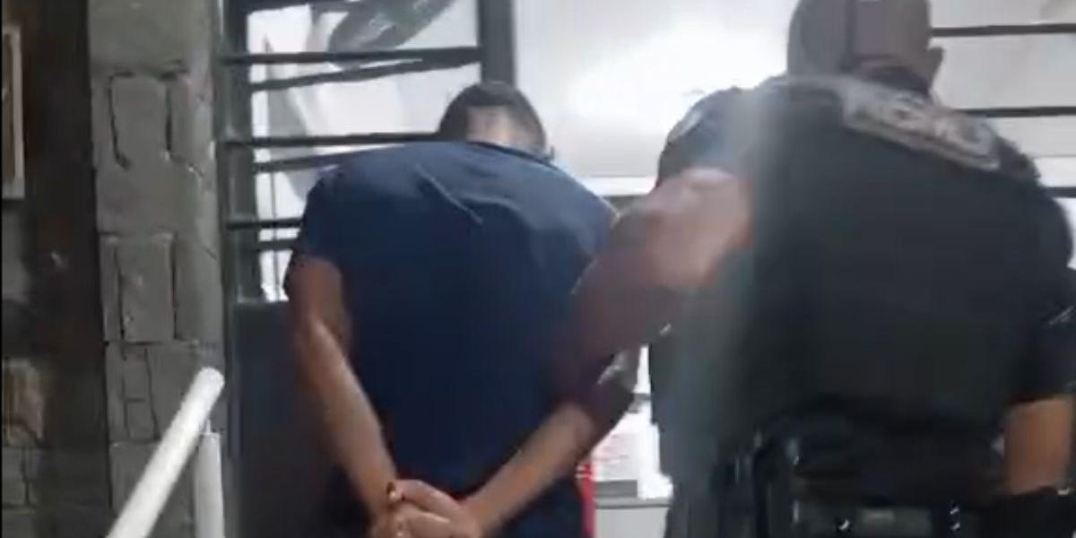 Criminoso foi detido e levado à Delegacia Sede de Guarujá