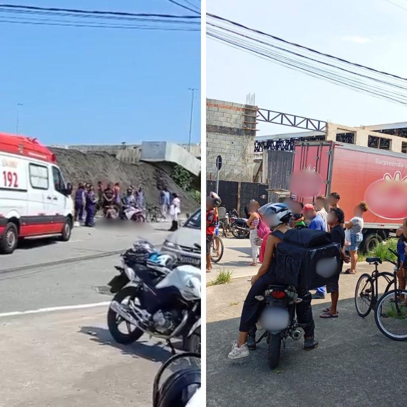 Um dos motociclistas foi socorrido em estado grave para o PS Quietude