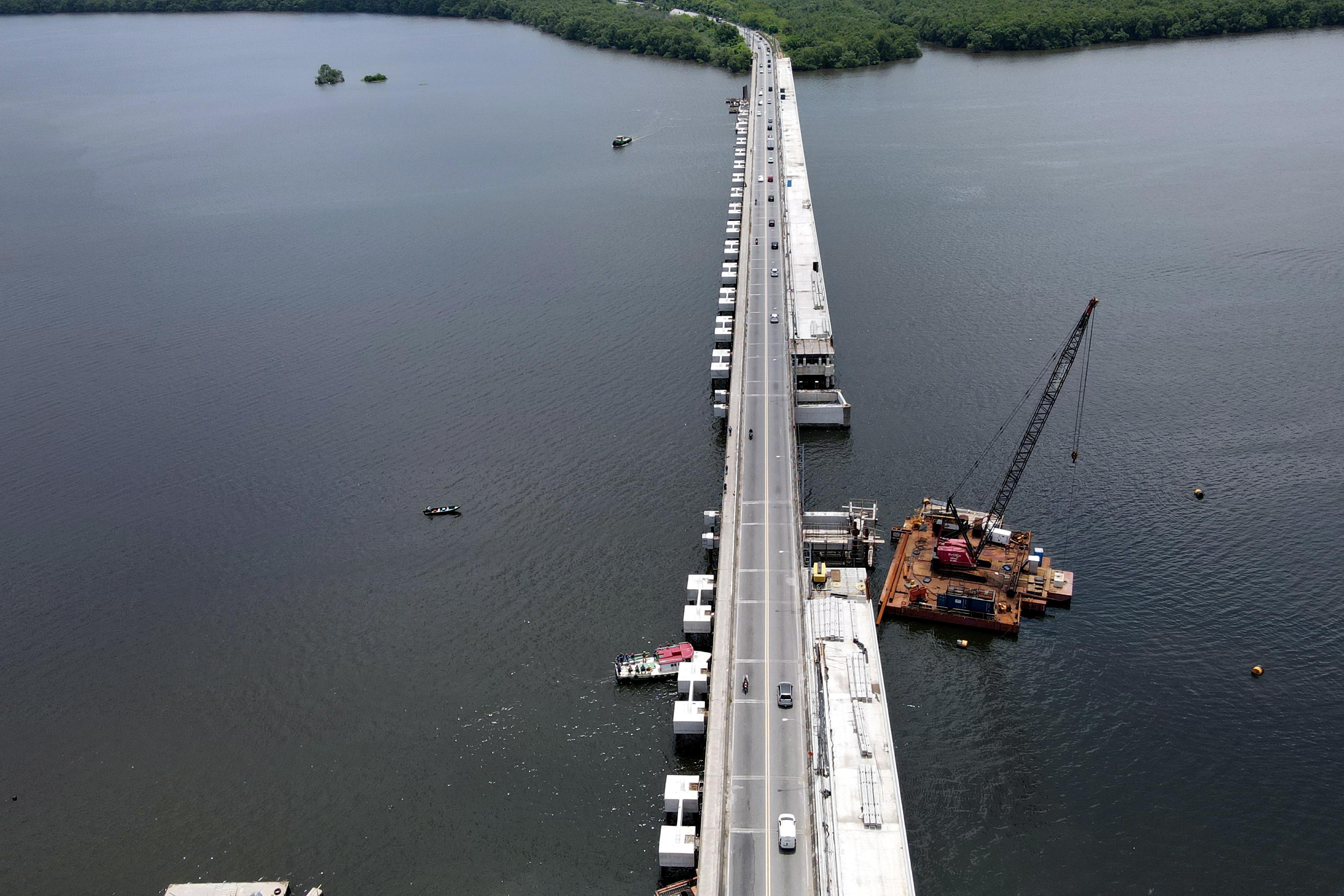 Ponte liga as áreas Continental e Insular e faz parte do projeto de instalação do terceiro trecho do VLT