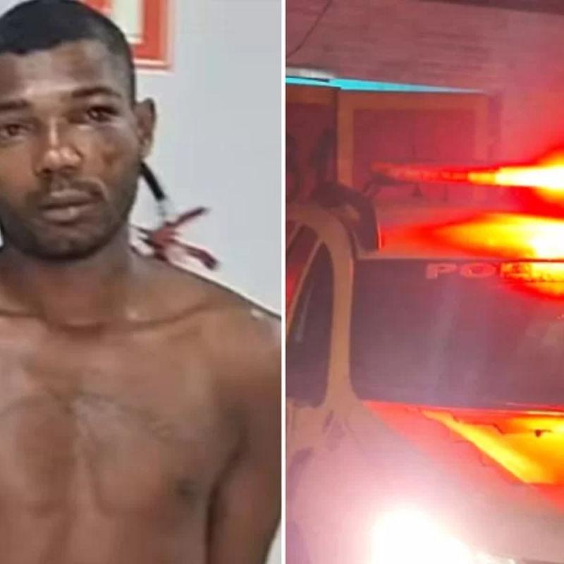 Robson Aquino foi preso em flagrante após atear fogo em mulher
