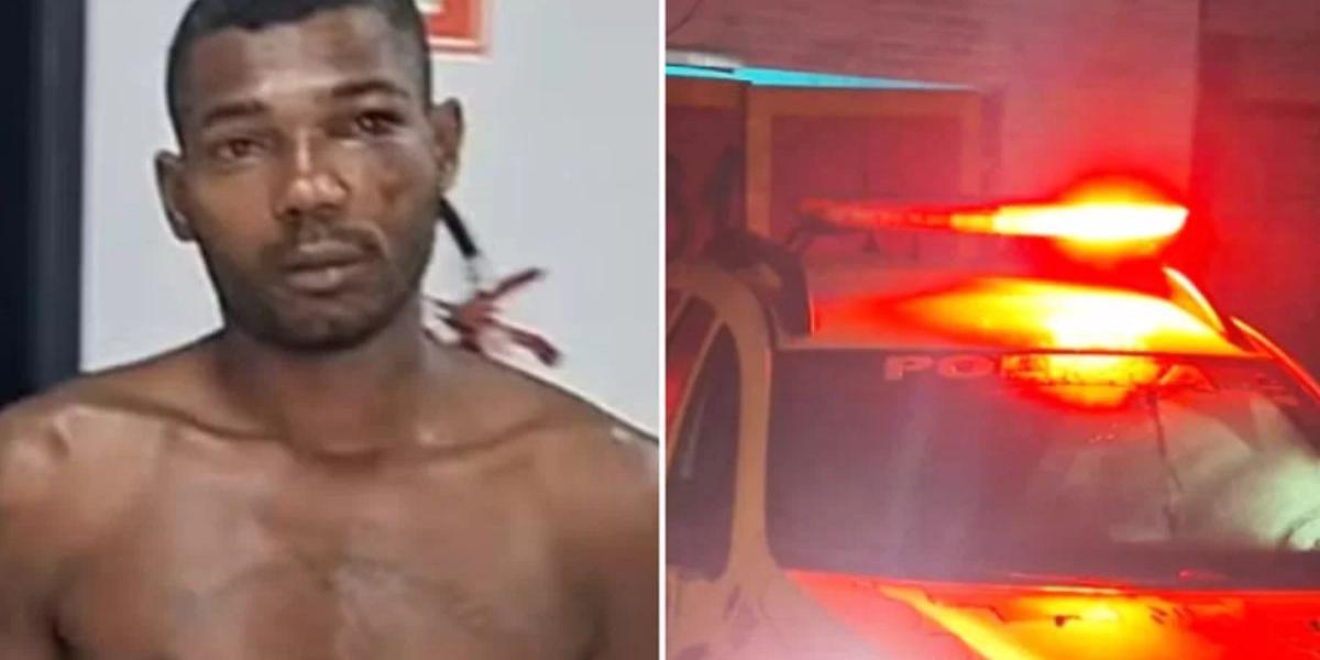 Robson Aquino foi preso em flagrante após atear fogo em mulher
