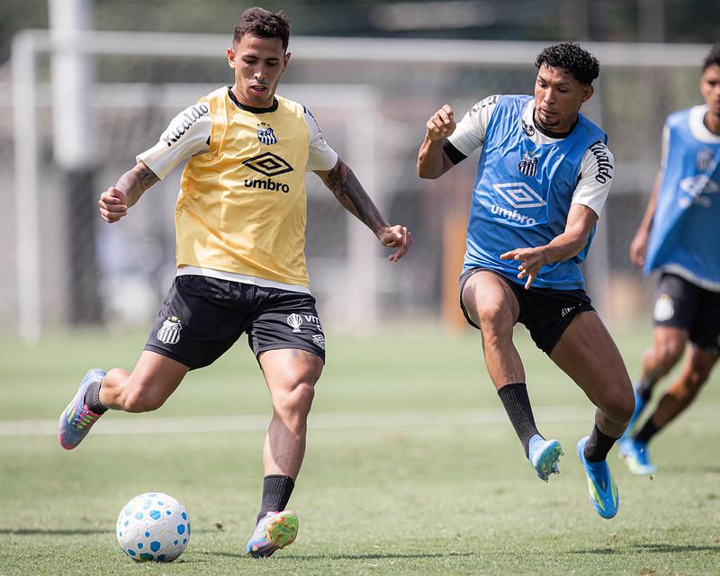 O Peixe, de Cristian Oliva e Rony, treinou neste final de semana para a retomada do Brasileirão