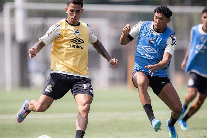 O Peixe, de Cristian Oliva e Rony, treinou neste final de semana para a retomada do Brasileirão