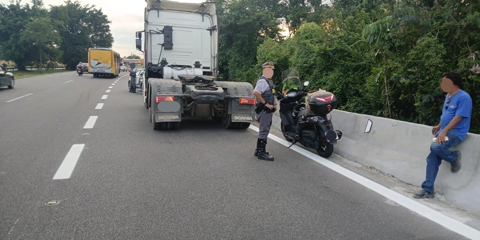 Acidente ocorreu na interligação das rodovias Imigrantes e Anchieta, em Cubatão
