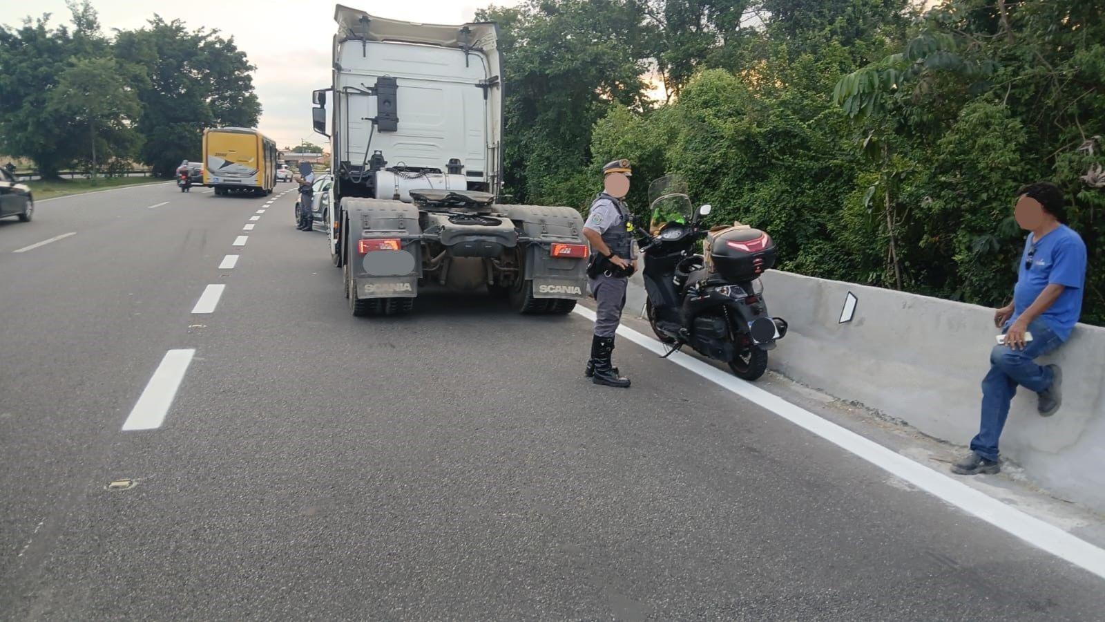 Acidente ocorreu na interligação das rodovias Imigrantes e Anchieta, em Cubatão
