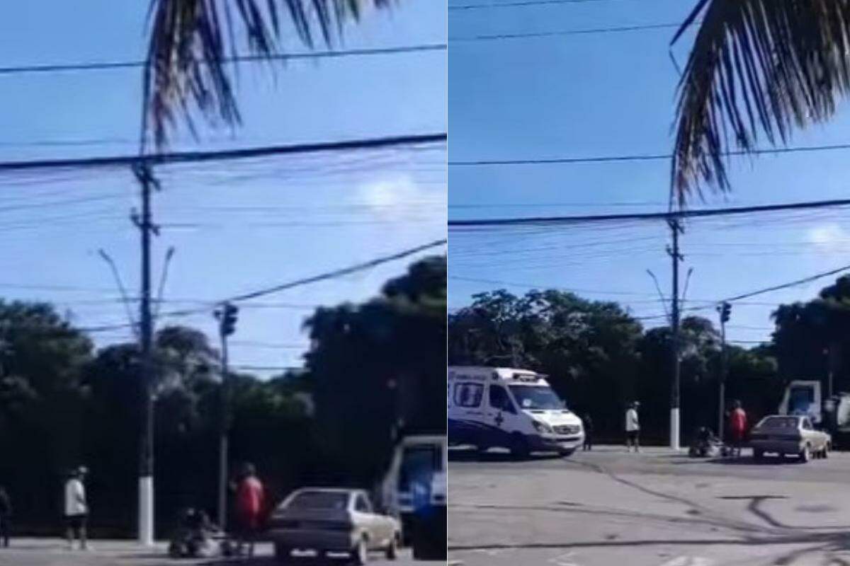 Colisão ocorreu na Avenida Santos Dumont, e uma das vítimas foi socorrida ao Hospital Santo Amaro