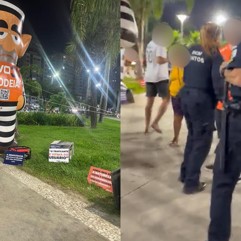 Durante a manifestação com o boneco "pixuleco", um homem afirma ter sido agredido