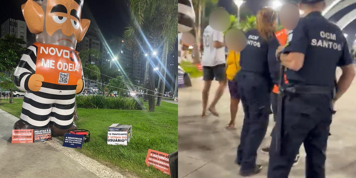 Durante a manifestação com o boneco "pixuleco", um homem afirma ter sido agredido