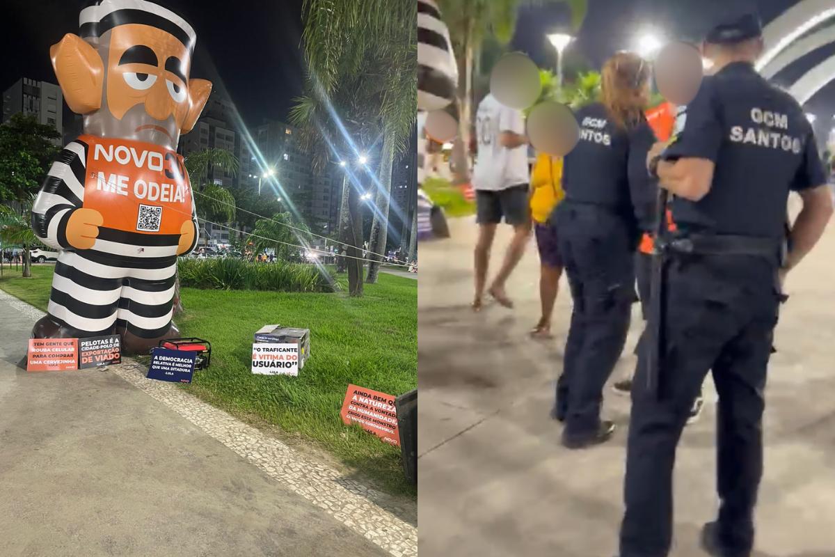 Durante a manifestação com o boneco "pixuleco", um homem afirma ter sido agredido