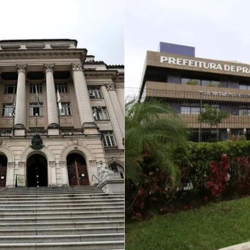 Um secretário em Santos (esq.) e dois em Praia Grande (dir.) se desligam dos cargos visando as Eleições 2026