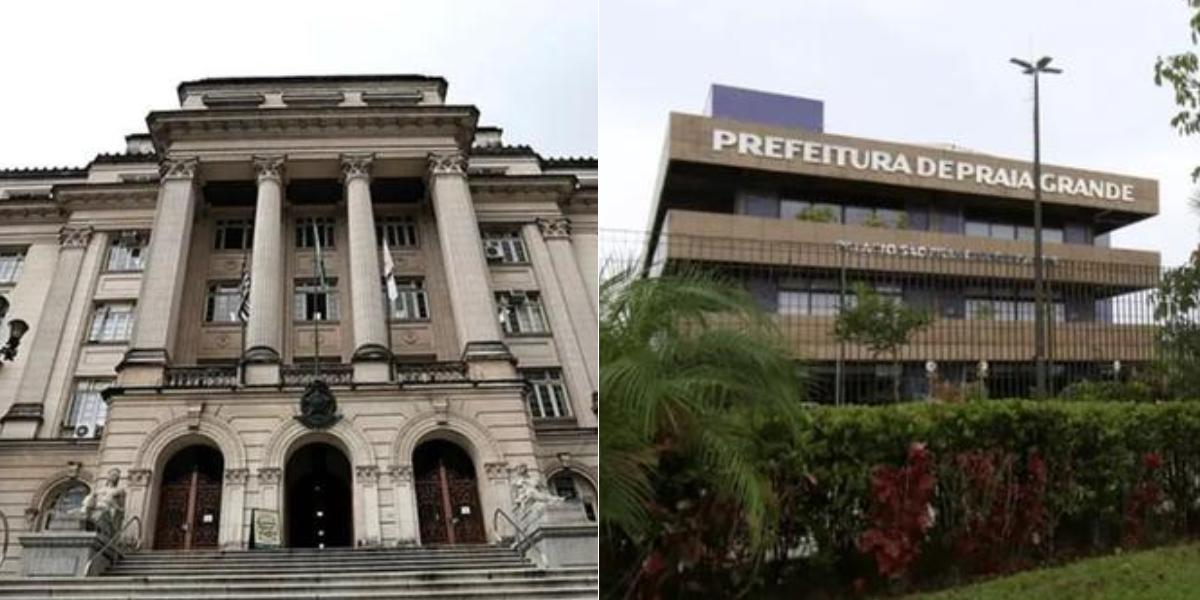 Um secretário em Santos (esq.) e dois em Praia Grande (dir.) se desligam dos cargos visando as Eleições 2026