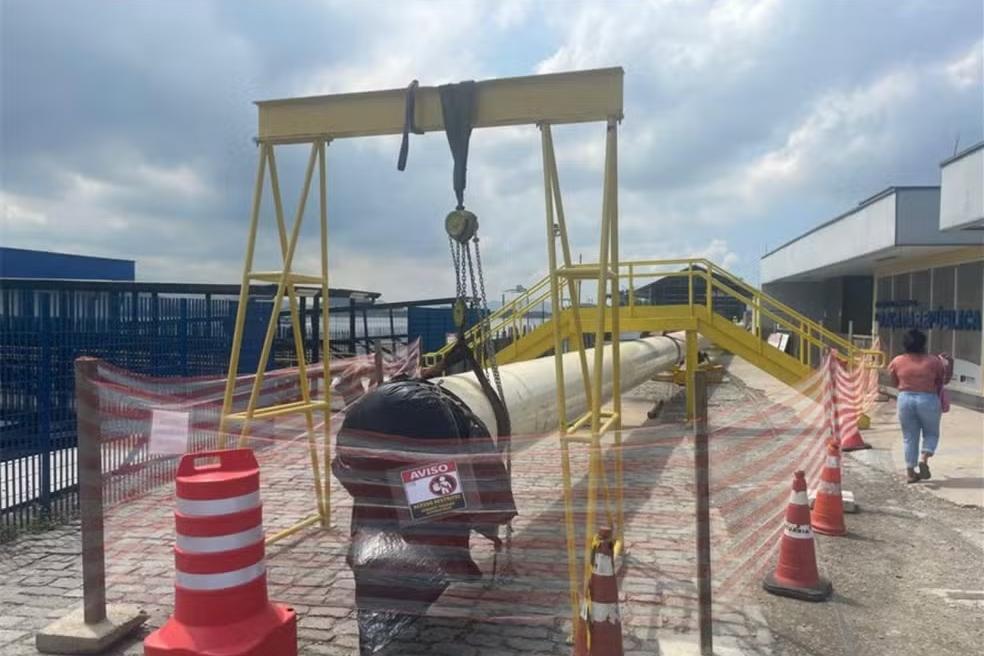 Segunda travessia subaquática sob o canal do Porto de Santos será composta de 5,56 km de tubos