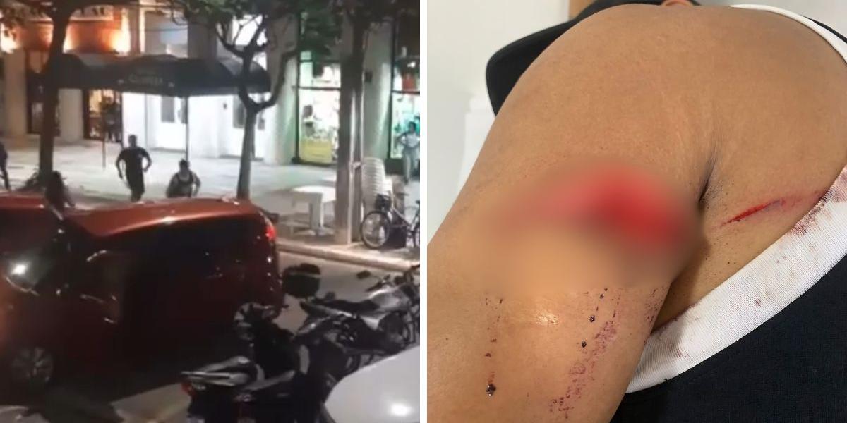 Homem foi esfaqueado pelo militar durante discussão no trânsito no Centro de Guarujá