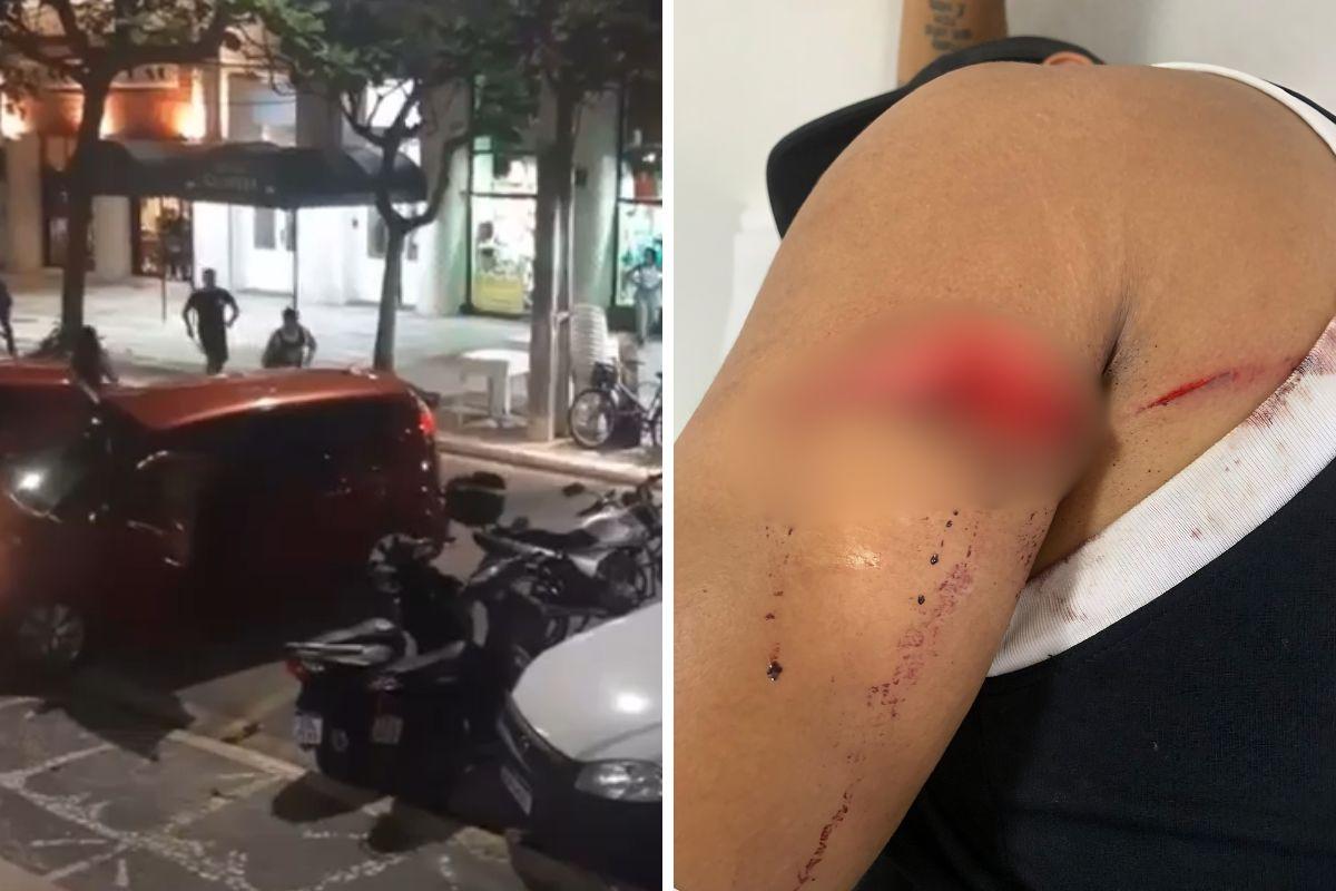 Homem foi esfaqueado pelo militar durante discussão no trânsito no Centro de Guarujá
