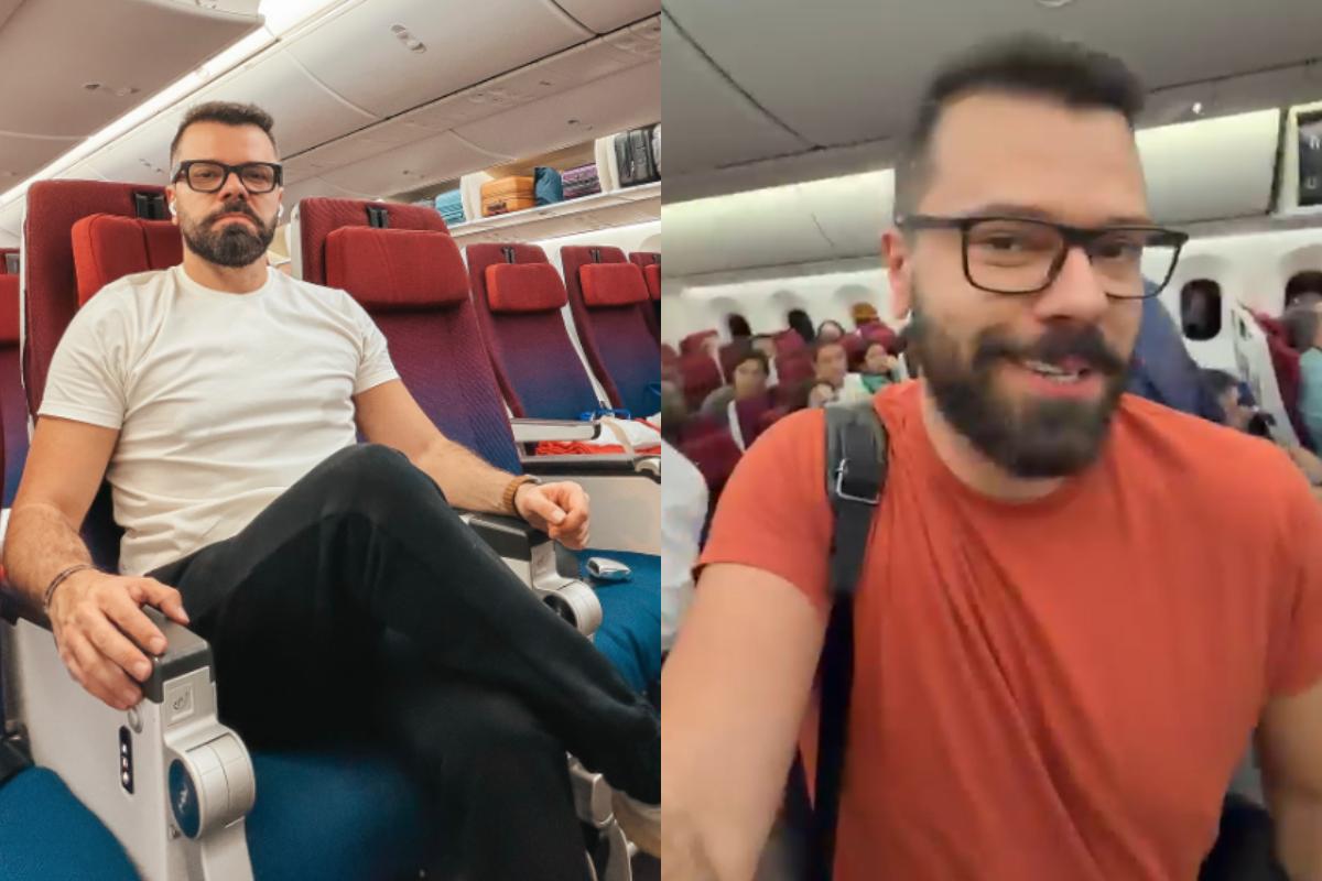 "Não deveriam fazer isso com ninguém, especialmente com um cliente fiel e de muitos voos como eu", afirma o influencer