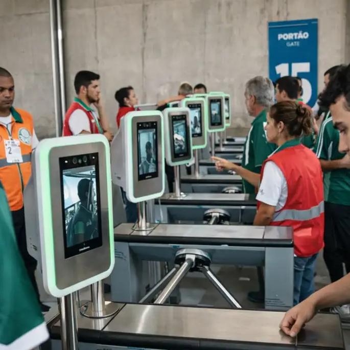 O Allianz Parque, em São Paulo, foi o primeiro estádio do mundo a ter a tecnologia em todos os acessos, ainda em 2023