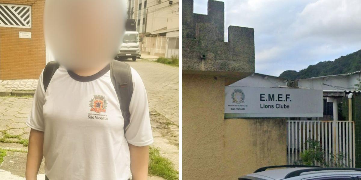 Aluno de 10 anos teria sido agredido com um tapa no braço por um professor de educação dentro da EMEF Lions Clube