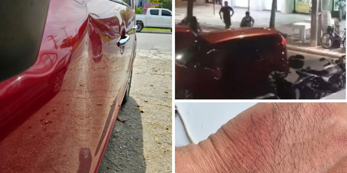 Bombeiro contou que o mecânico amassou o seu carro e o deu golpes com martelada