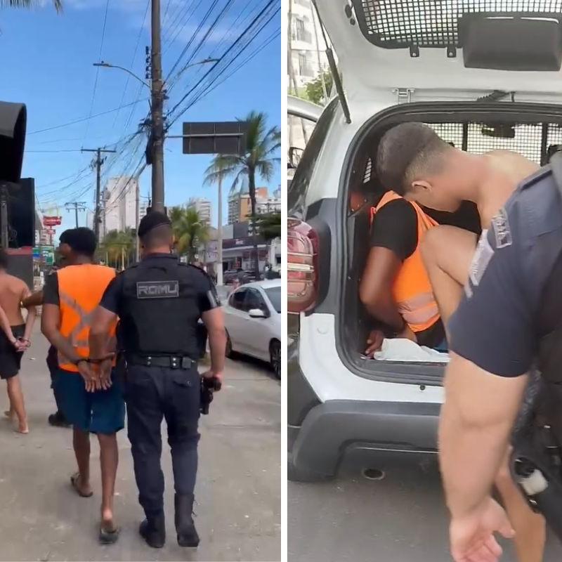 Dupla foi presa e levada à Delegacia Sede de Guarujá