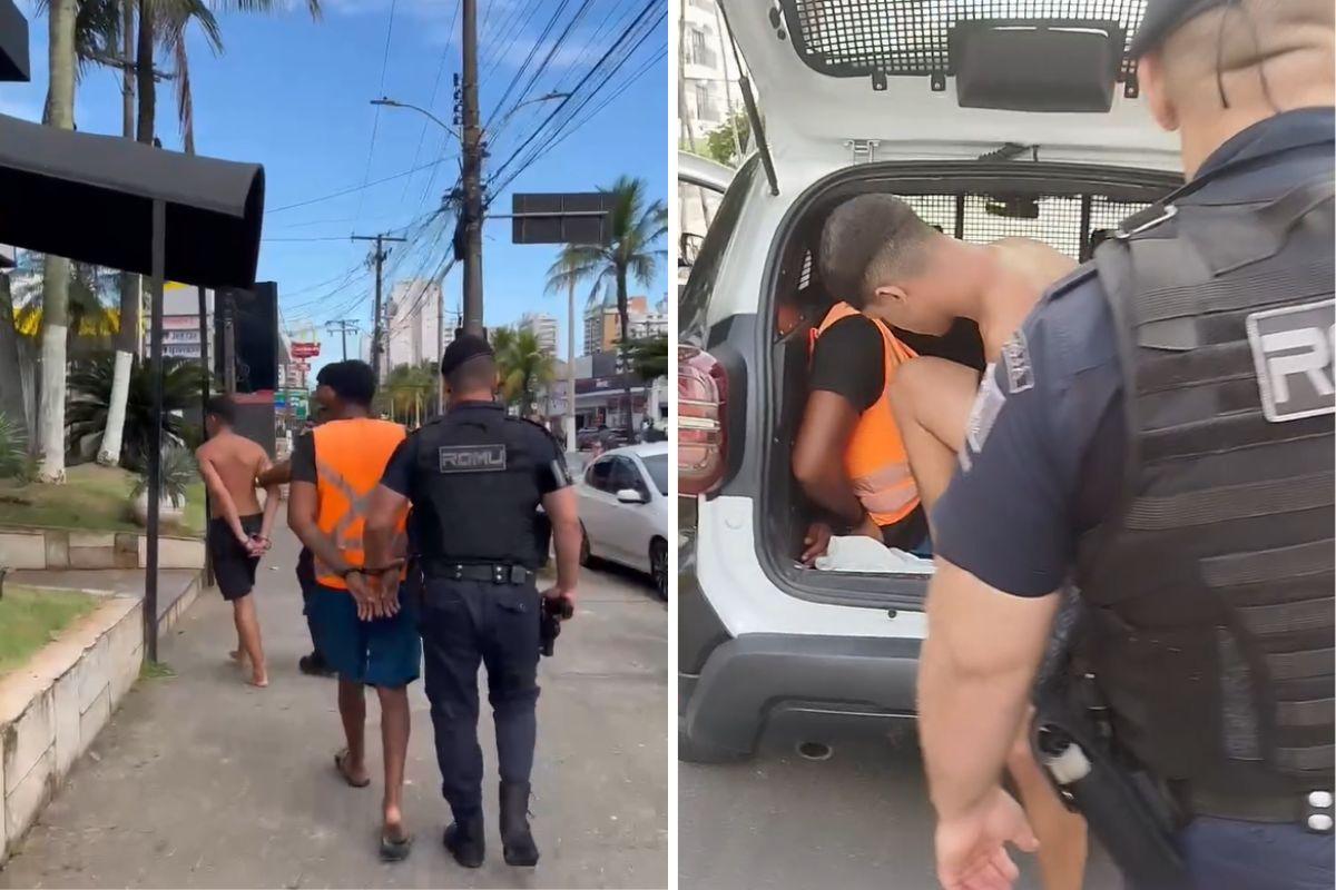 Dupla foi presa e levada à Delegacia Sede de Guarujá
