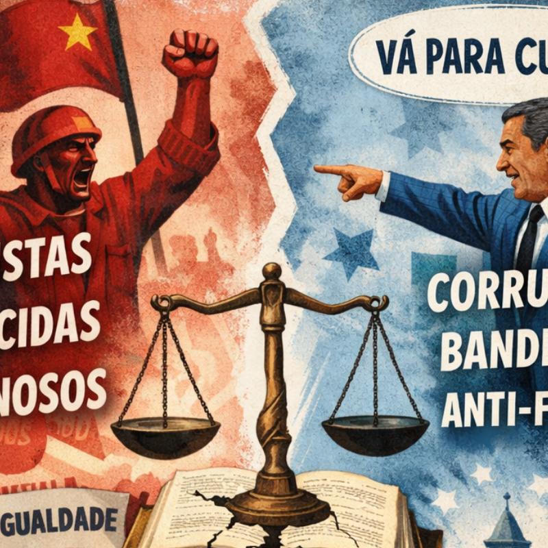 A esquerda sob fogo cruzado