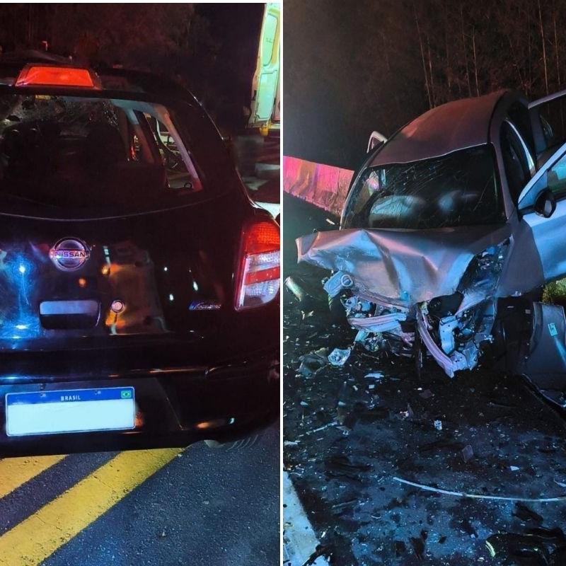 Condutor de um dos veículos dormiu no volante e invadiu a pista contramão.