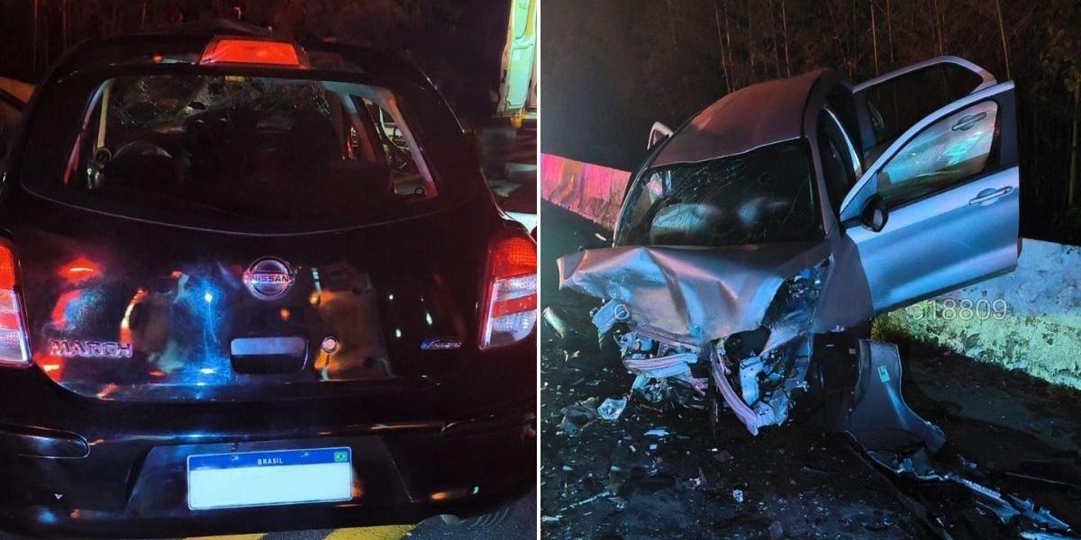 Condutor de um dos veículos dormiu no volante e invadiu a pista contramão.