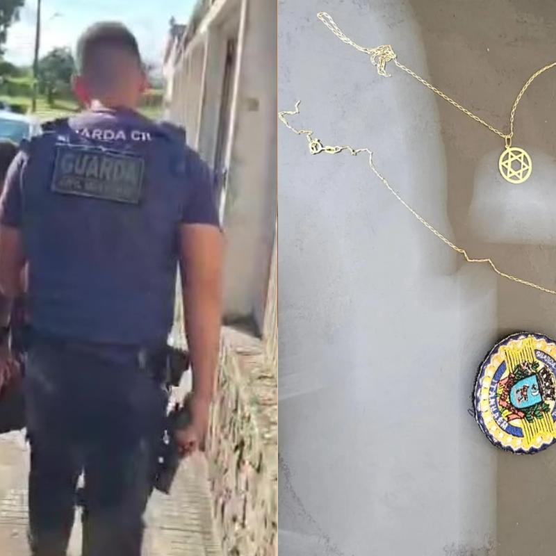 Os adolescentes foram apreendidos e a corrente foi recuperada