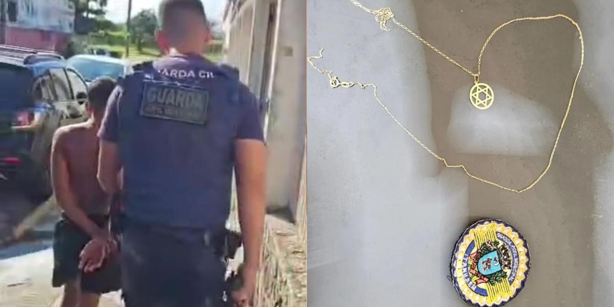 Os adolescentes foram apreendidos e a corrente foi recuperada