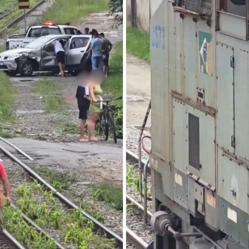 Acidente aconteceu na linha férrea da comunidade da Vila Esperança