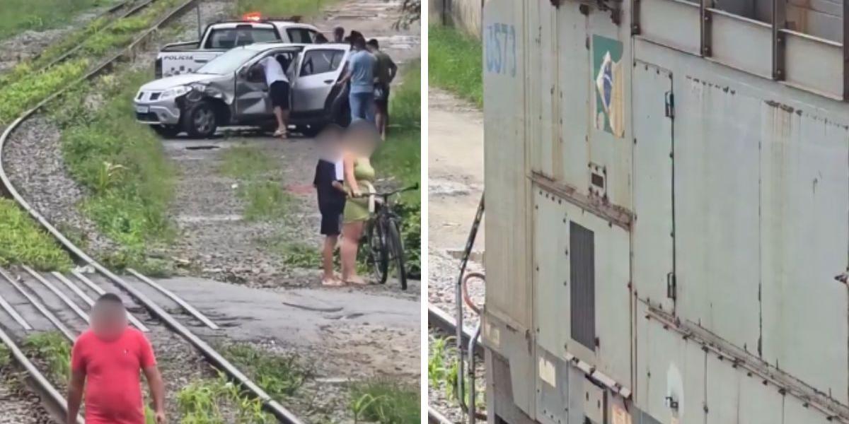 Acidente aconteceu na linha férrea da comunidade da Vila Esperança