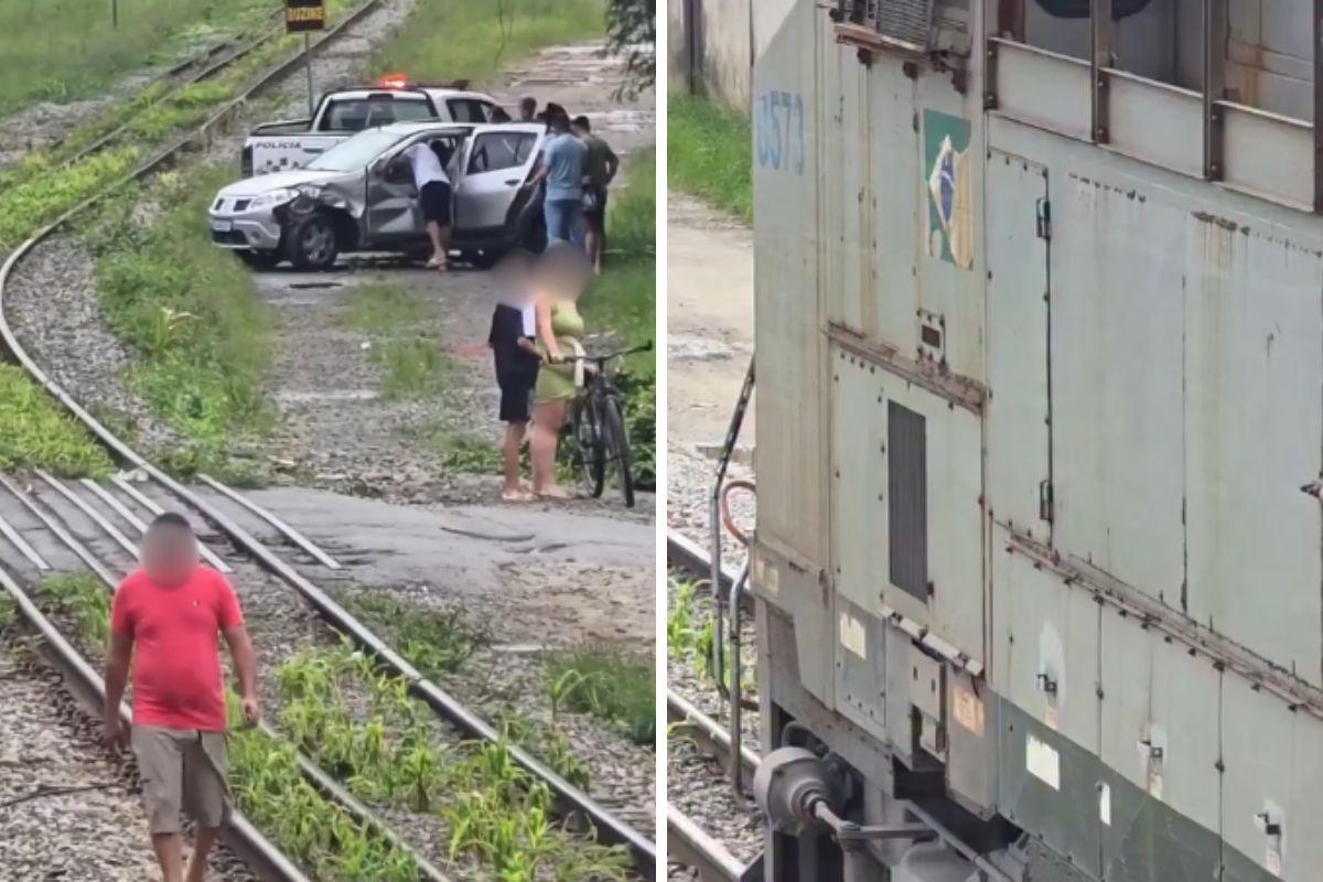 Acidente aconteceu na linha férrea da comunidade da Vila Esperança