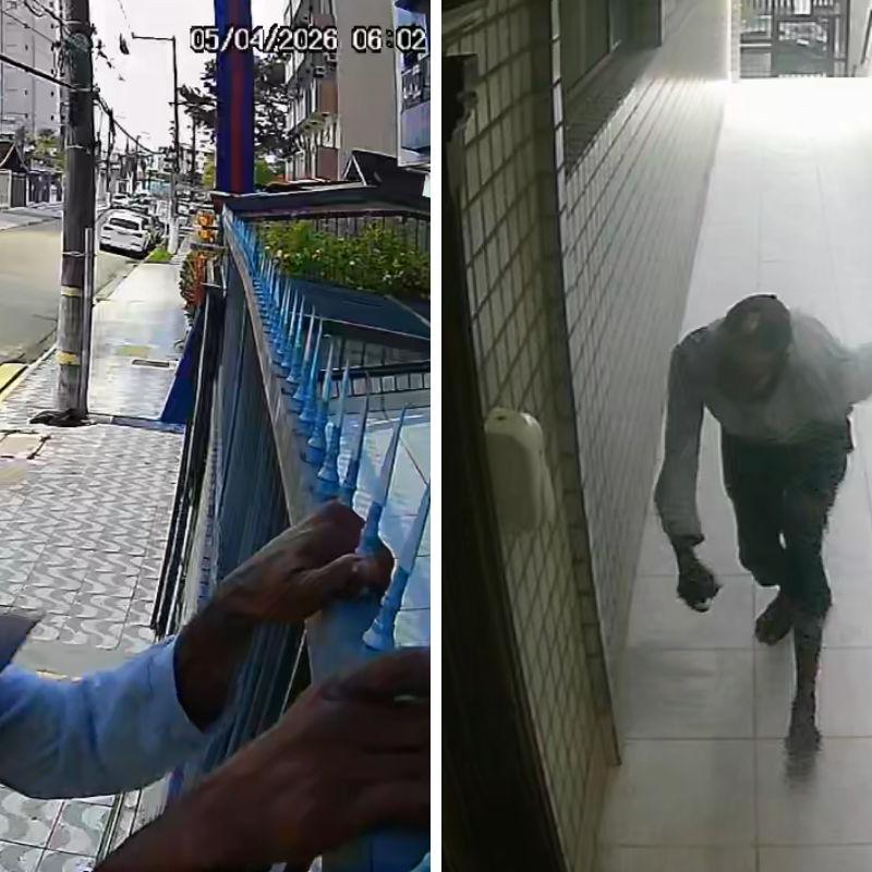 Ladrão invadiu condomínio, entrou em apartamento e furtou celular de adolescente na Vila Tupi, em Praia Grande