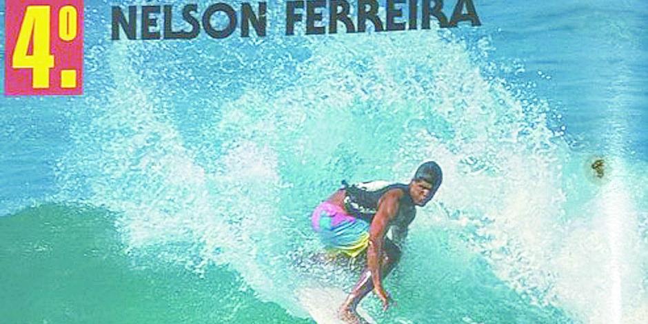 Nelson Ferreira terminou em quarto lugar no ranking nacional de surfe em 1987
