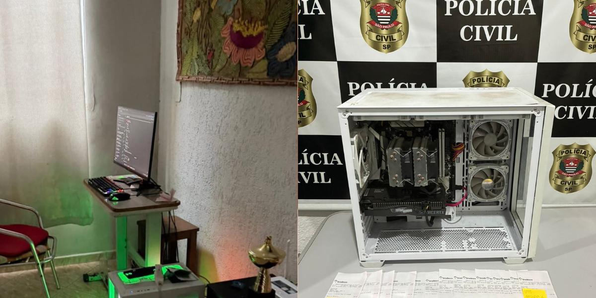 Operação resultou na apreensão de computador, celular, cartões bancários e comprovantes de depósitos