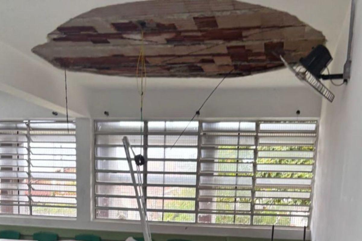 Incidente foi na Escola Estadual Júlio Secco de Carvalho, em Praia Grande