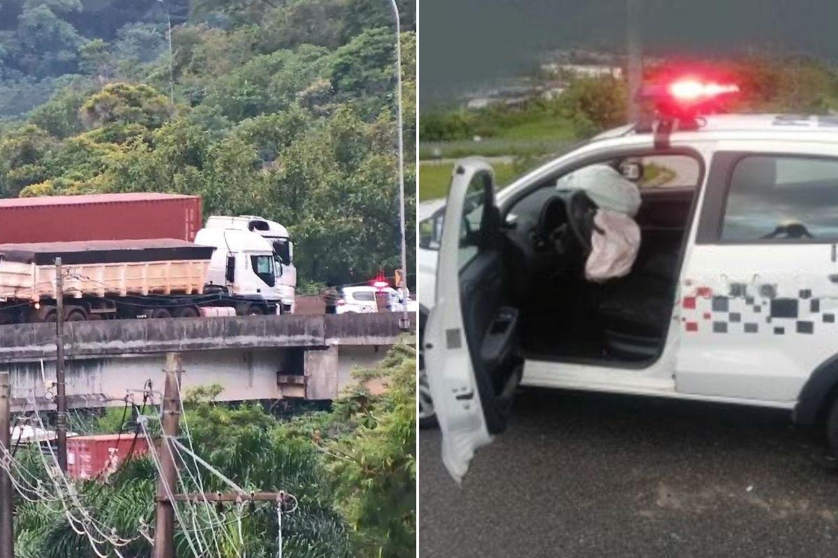 Dois policiais tiveram ferimentos leves