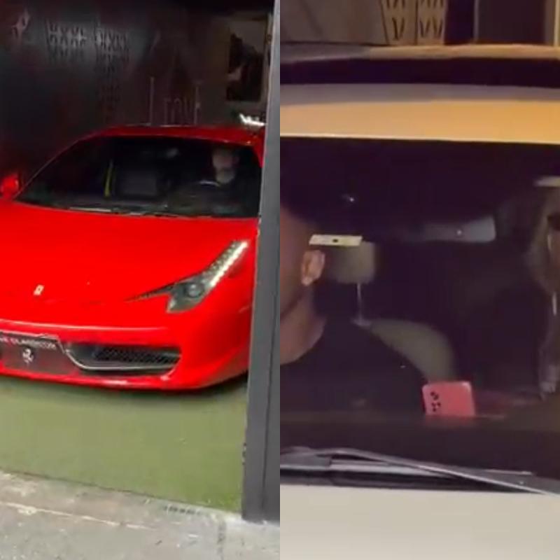 Virgínia não saiu na Ferrari 458, mas sim em um Mitisubishi Pajero