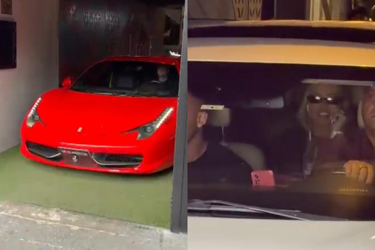 Virgínia não saiu na Ferrari 458, mas sim em um Mitisubishi Pajero