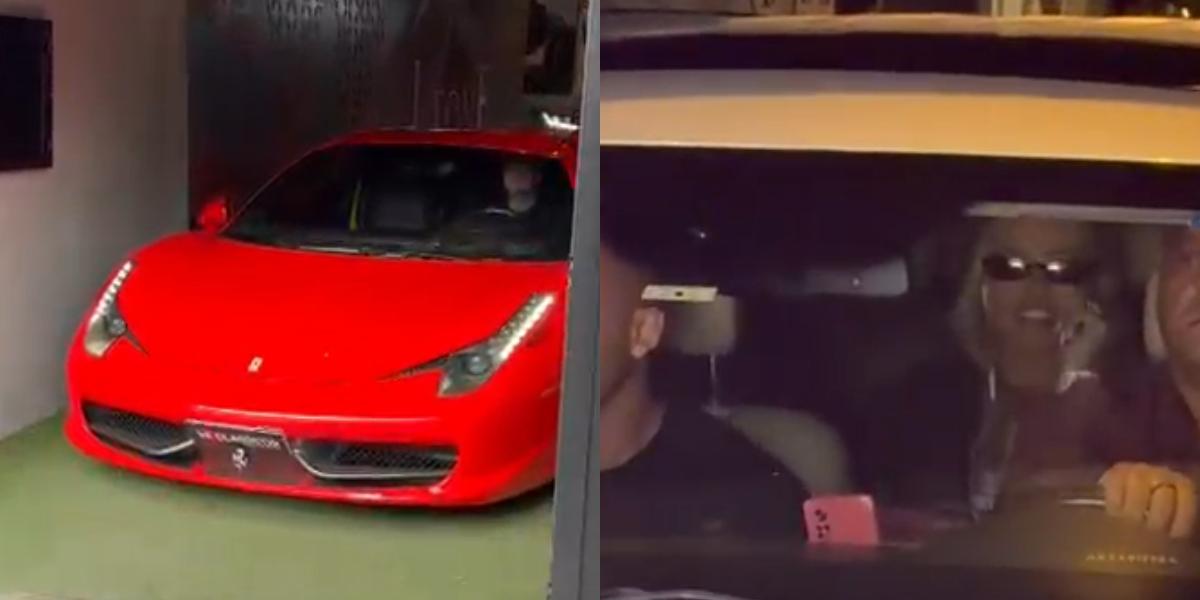 Virgínia não saiu na Ferrari 458, mas sim em um Mitisubishi Pajero