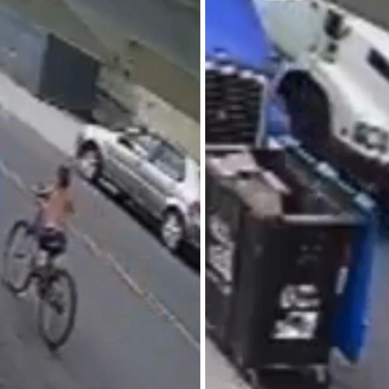 Câmera flagrou o momento do acidente em Santos